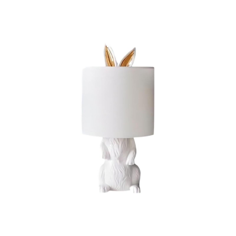 Lampada da tavolo a forma di coniglio