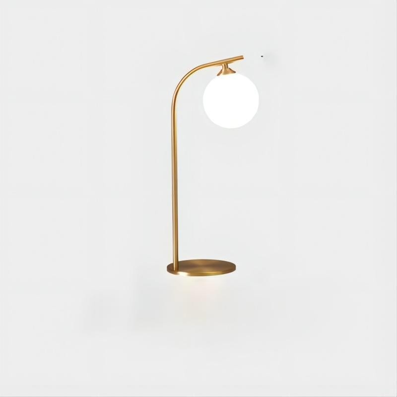 Lámpara de mesa de lujo con luz de cobre
