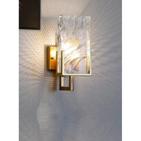 Lámpara de pared de cristal de hielo Crystal Sconce