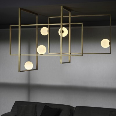 Mondrian Glass Ceiling Light 2