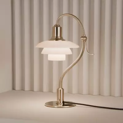 Danish Question Mark Glass Table Lamp