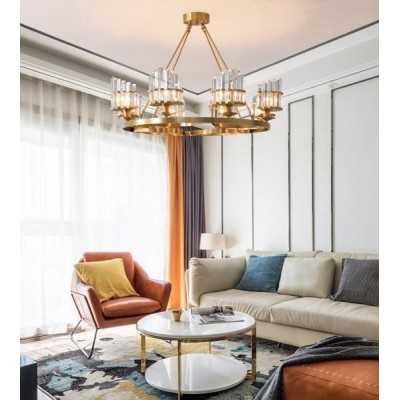 Brass/ Pure Crystal Chandelier 2