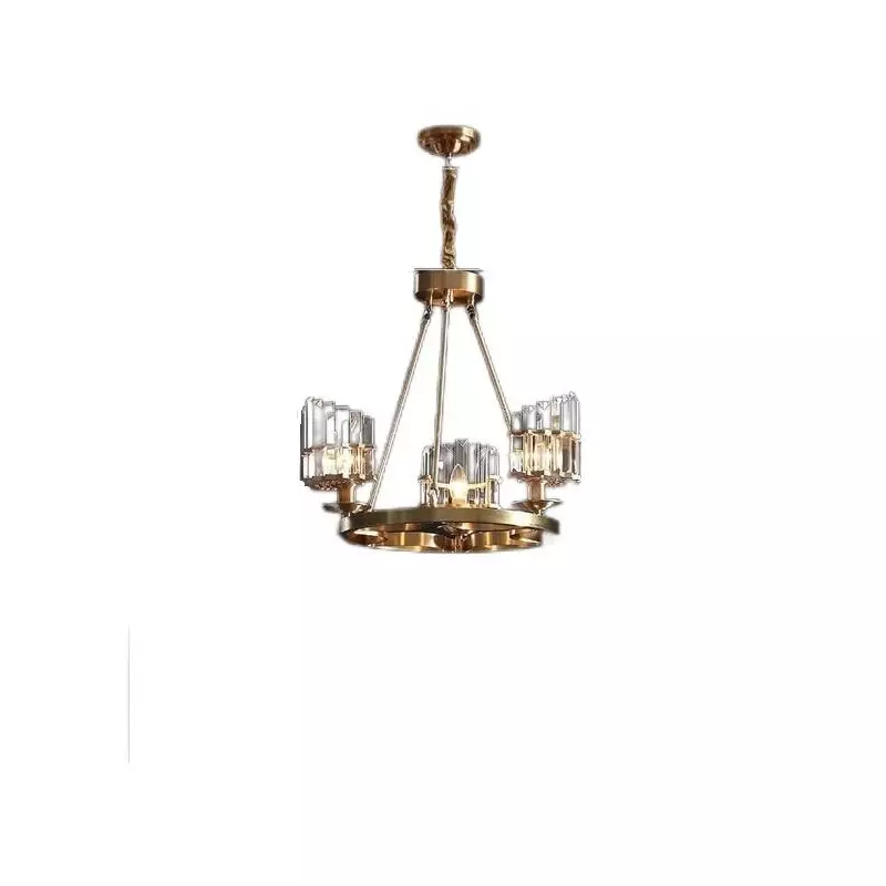 Brass/ Pure Crystal Chandelier