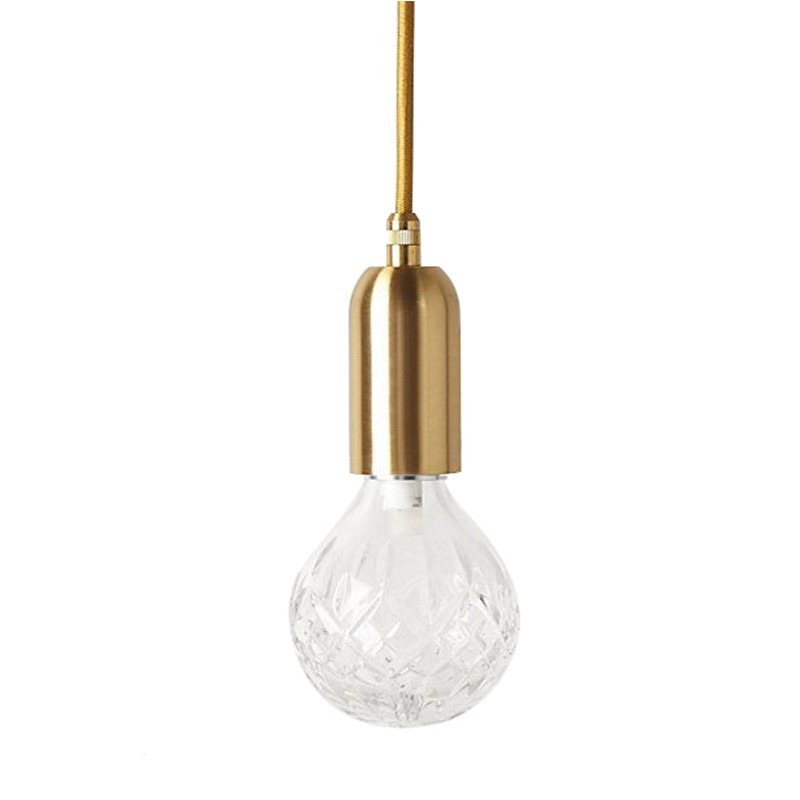 Kristallen Bol LED Vintage Hanglamp