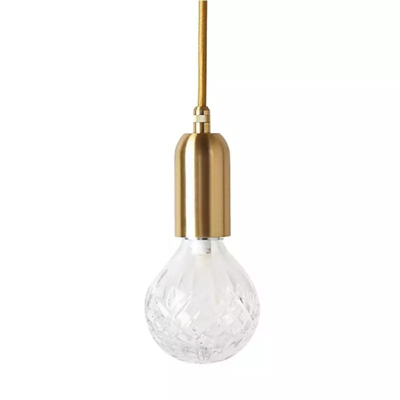 Kristalllampa LED vintage taklampa