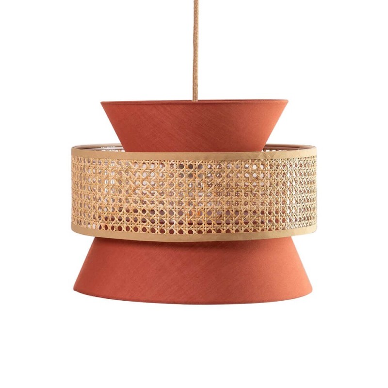 Retro Rotan Hout Geweven Hanglamp