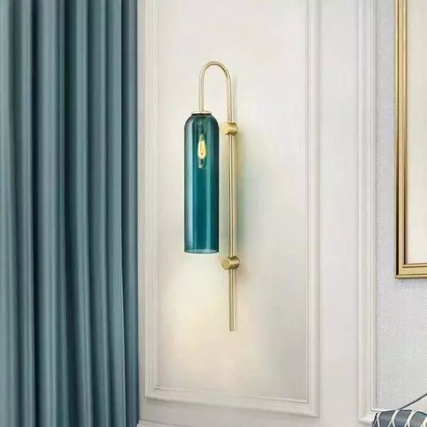 Glass wall sconce/pendant lamp