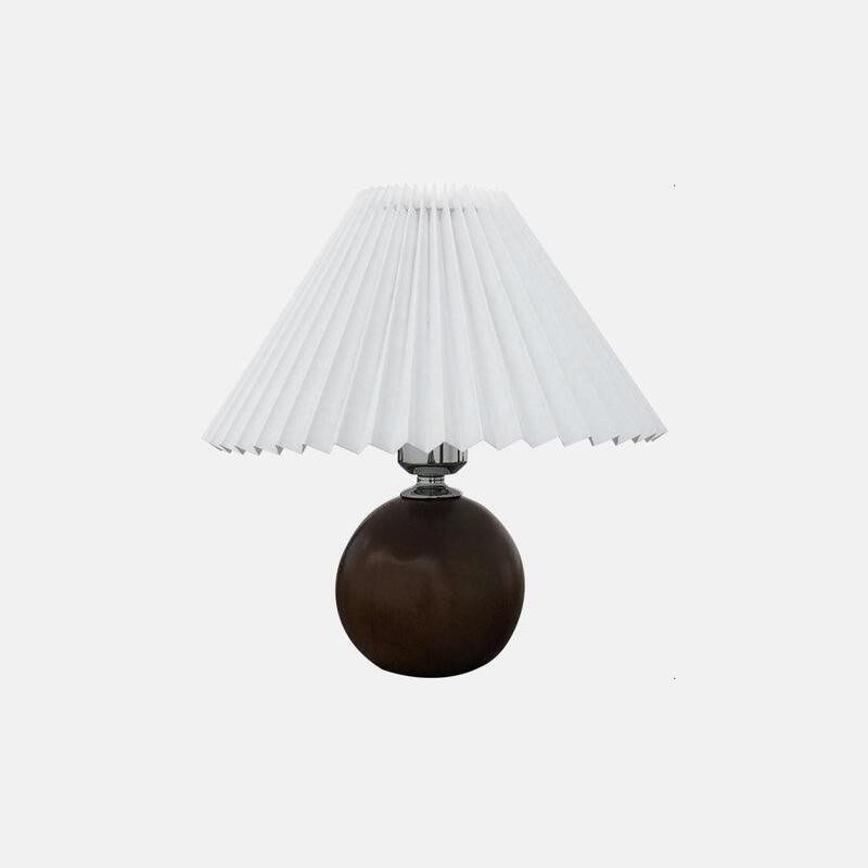Pleated Wooden Table Lamp For Living...