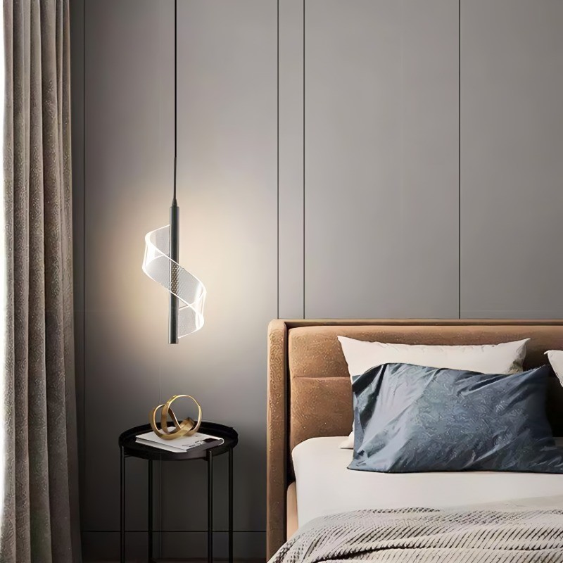 Spiraalvormige LED hanglamp Tinus