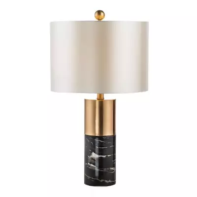 Marble Cylinder Table Lamp
