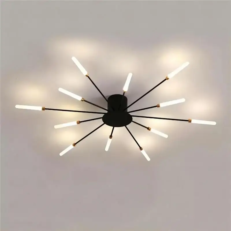 Modern Sputnik Fireworks Flush Mount...