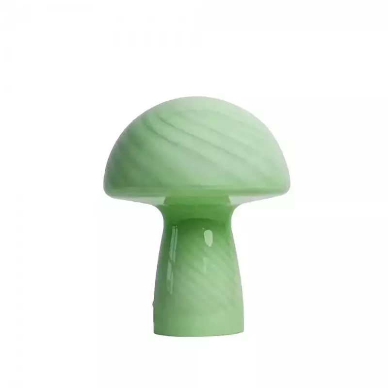 Lampe champignon en vitrail au design...