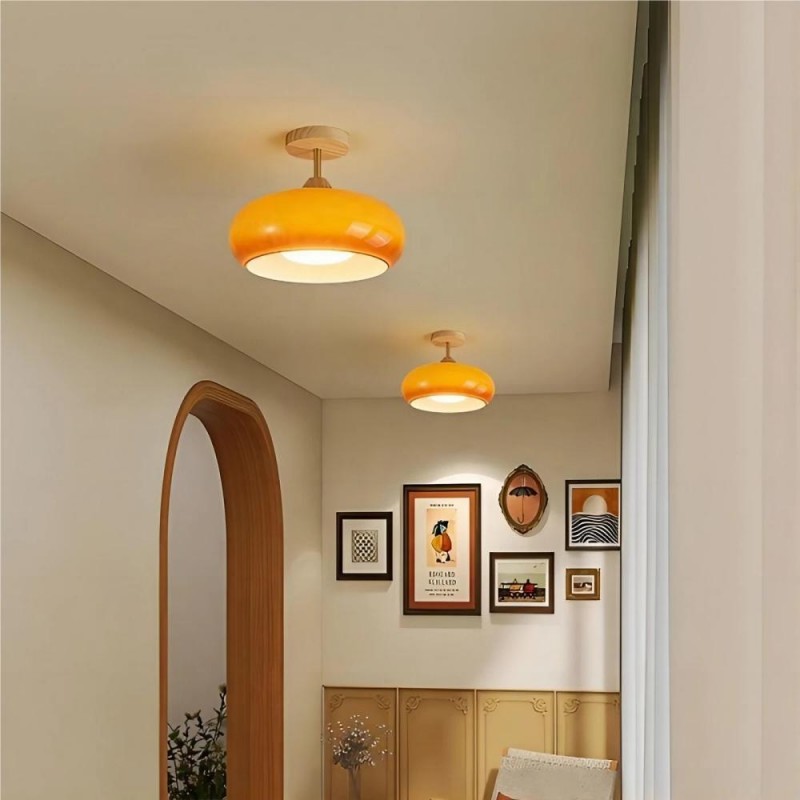 Vintage Bauhaus Style Glass Ceiling Light | Bauhaus Lamp | KIKI
