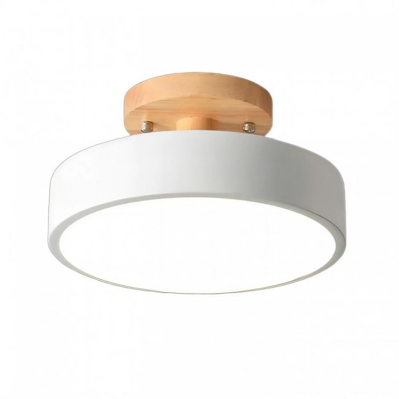 Scandinavian Design Round Wooden...