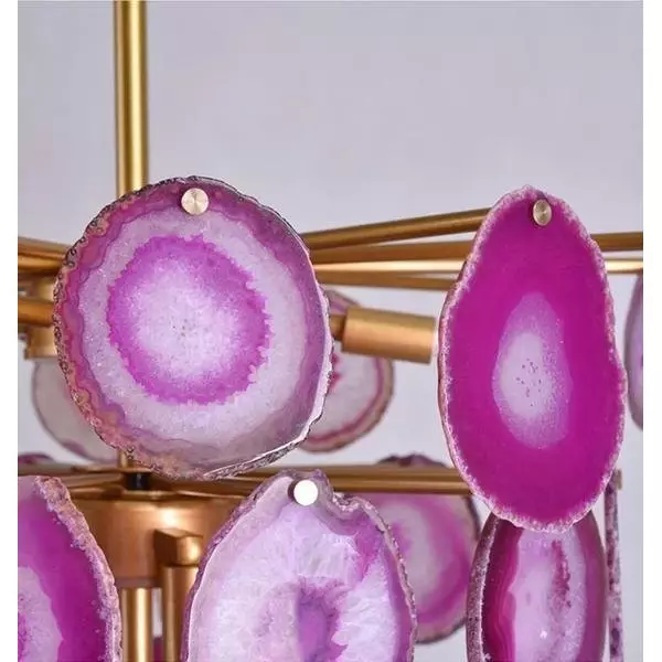 Slice agate chandelier / Tower