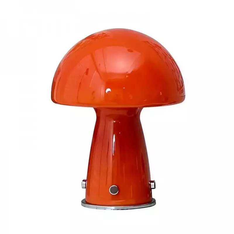 Moderní skleněná houbová stolní lampa...