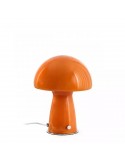 Moderne Bauhaus Glas Pilz Tischlampe K60