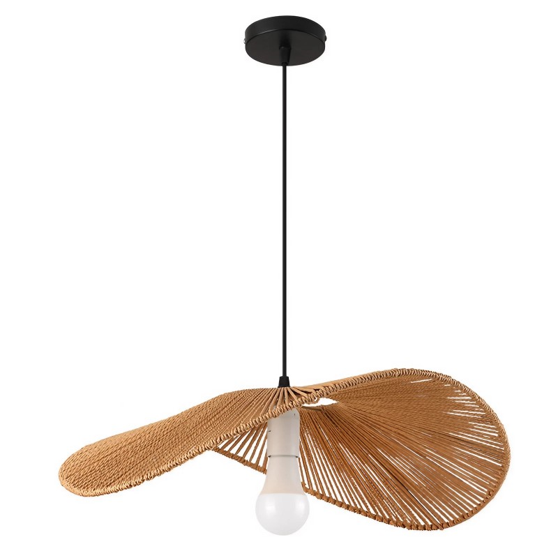 Wabi Sabi Strohoed Rotan Hanglamp K70