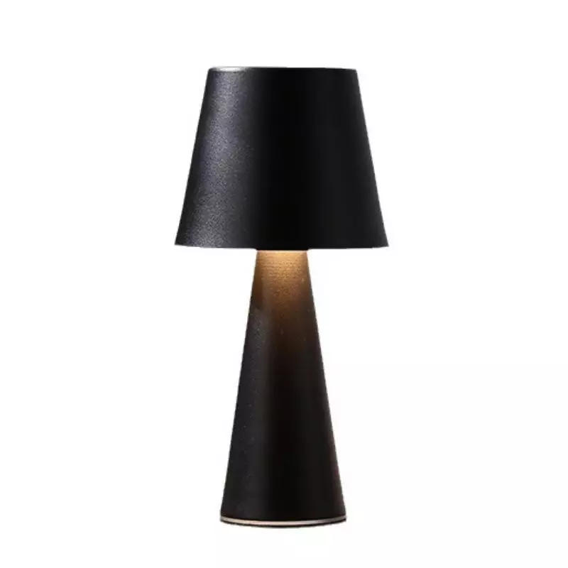 Metaliczna nowoczesna lampa stołowa z...