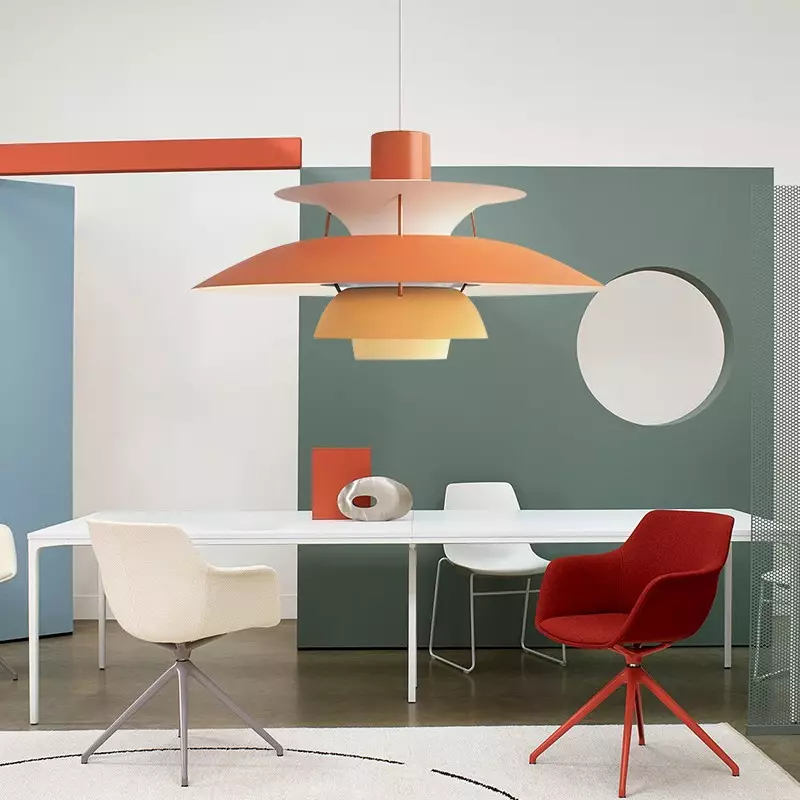 Scandinavian Multilayer Metal Pendant...