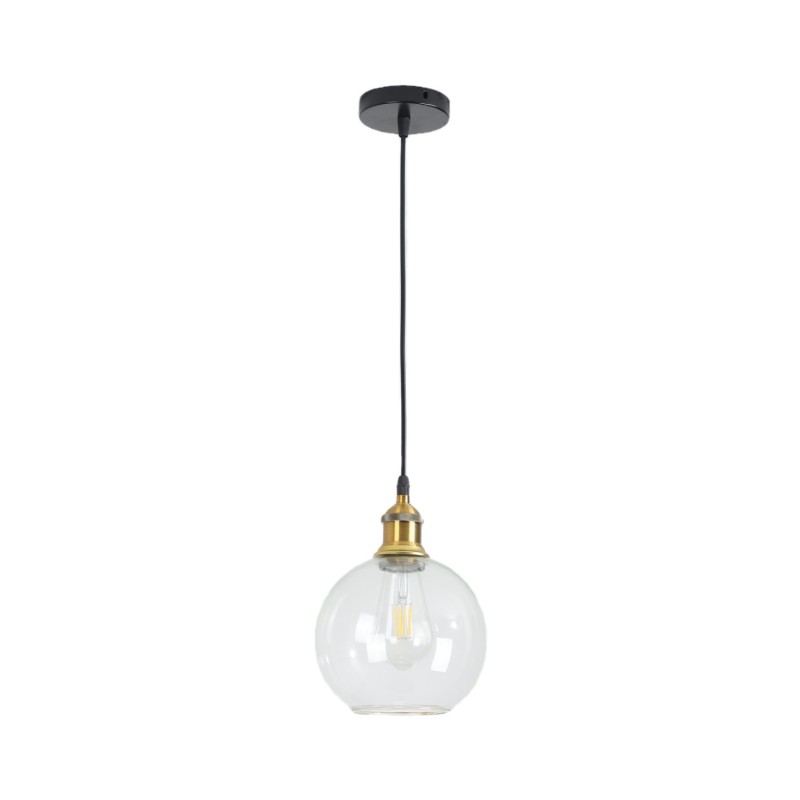 Nordic Vintage Glass Globe Pendant...