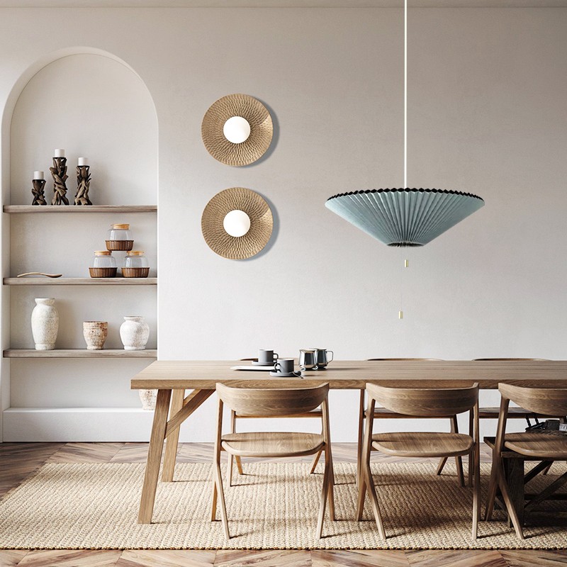 Lampa wisząca Retro Chowana Plisowana K798