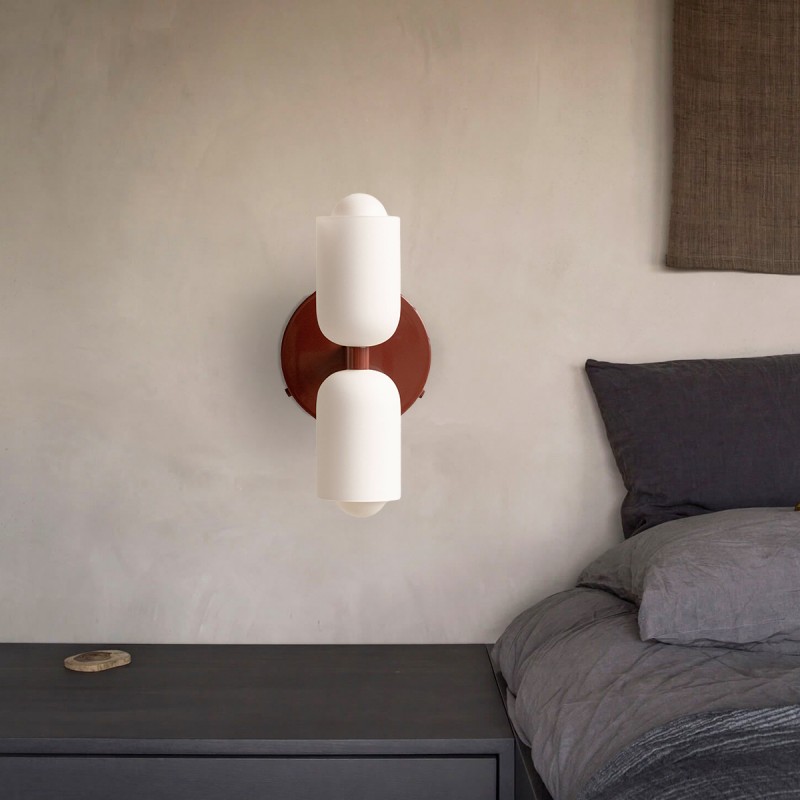 Glass Up Down Wall Sconce Wall Sconce KIKI Lighting glass-up-down-wall-sconce-wall-sconce-kiki-lighting