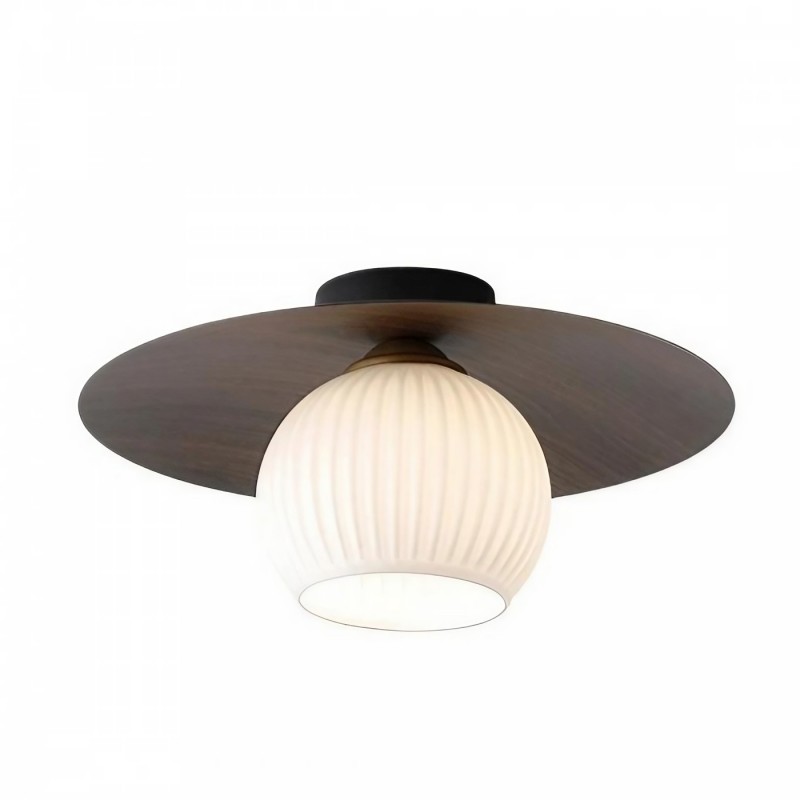 Nordic Ribbed Glass Dome Ceiling...