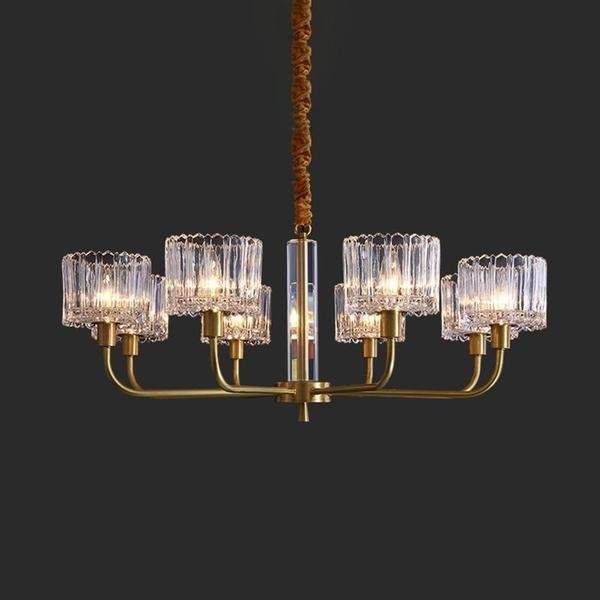 Brass chandelier