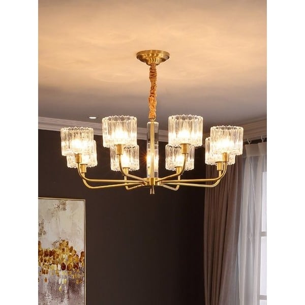 Brass chandelier