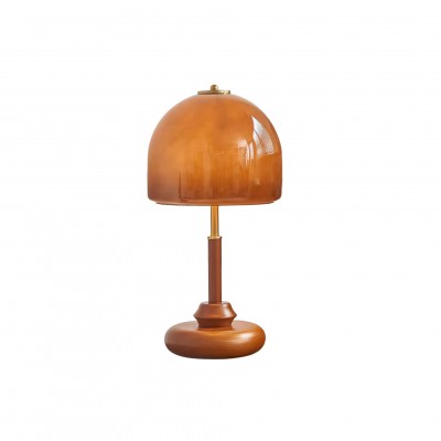 Vintage Brwon Dome skleněná...