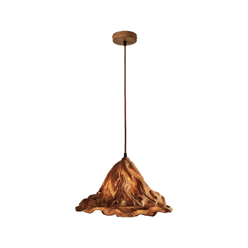 Retro Wilted Lotus Leaf Pendant Light...
