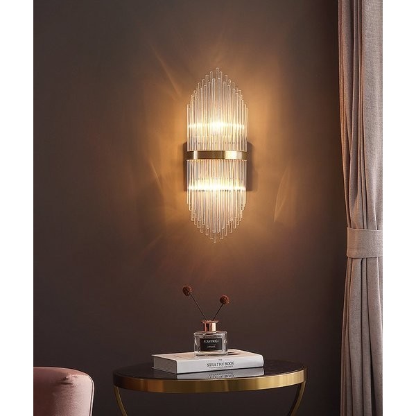 Kristallen wandlamp