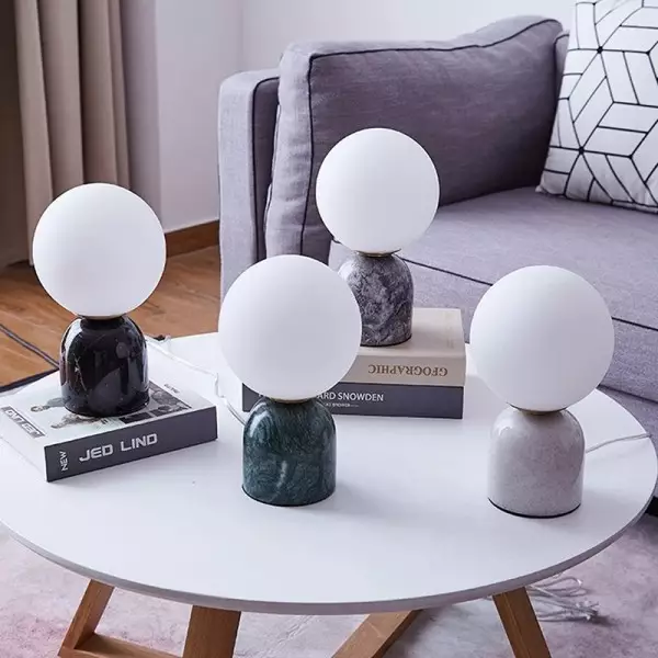 Marble table lamp