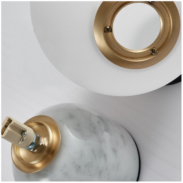 Marble table lamp