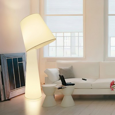 Säulen-Stehlampe aus Stoff... 2