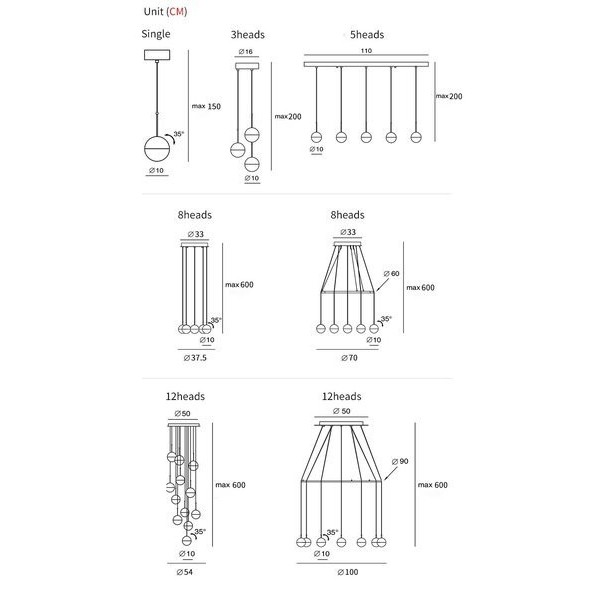Dora LED Pendant light