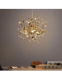 Modern Creative Decorative Leaf Stainless Steel Pendant Light K346