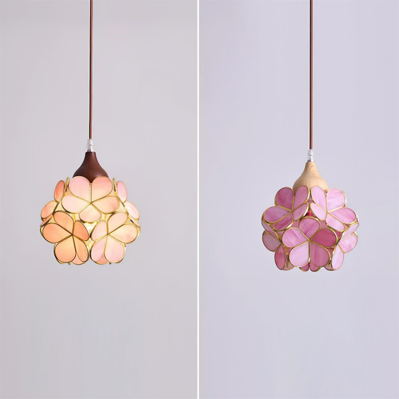 French Creative Pastoral Style Flower Pendant Light Home KIKI LIGHTING — free download