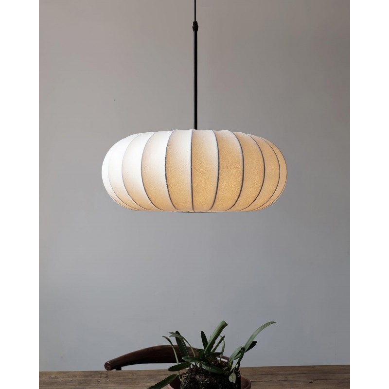 Creatieve Wabi-Sabi hanglamp Zijden stoffen lampenkap Moderne hanglamp