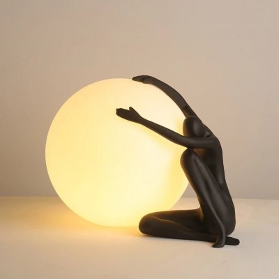 Lampada da tavolo con sfera...