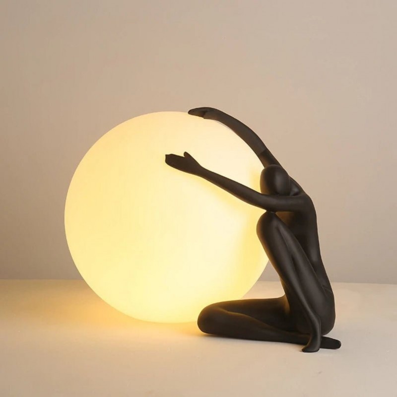 Humanoid Ball Holding Table Lamp K217