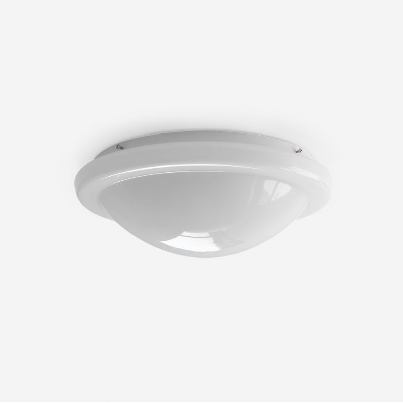 Modern Miminalist White Glass Led...