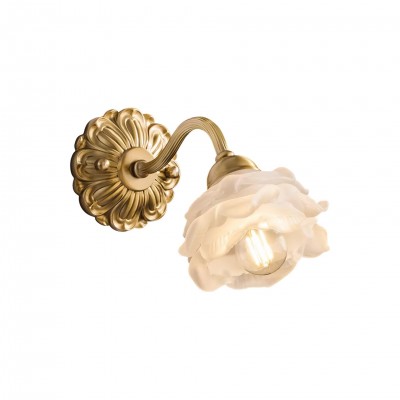 Brass Rose Wall Light K277