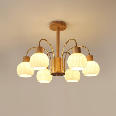 Wabi-sabi Wooden Chandelier...