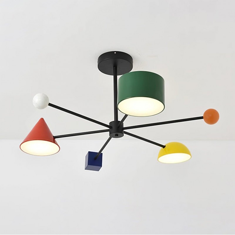 Geometrisk färgglad taklampa K401