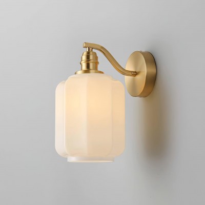 Retro Brass and Glass Wall...
