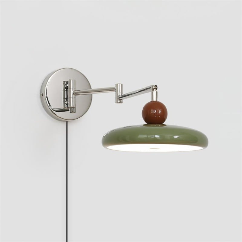Swing Arm Bedside Plug In Wall Lamp K459