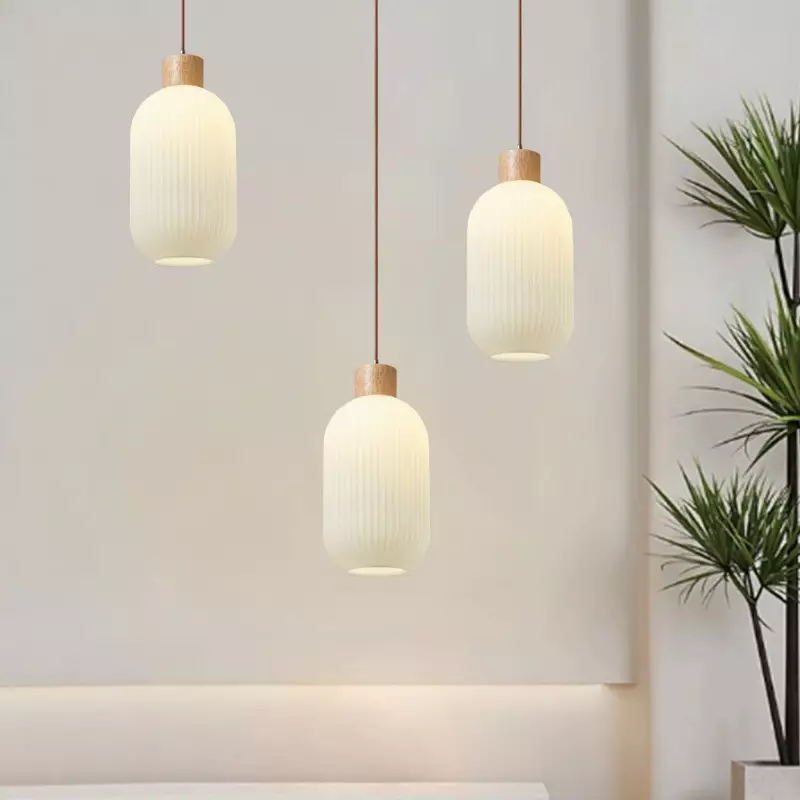 Nordic White Lantern-Like Glass...