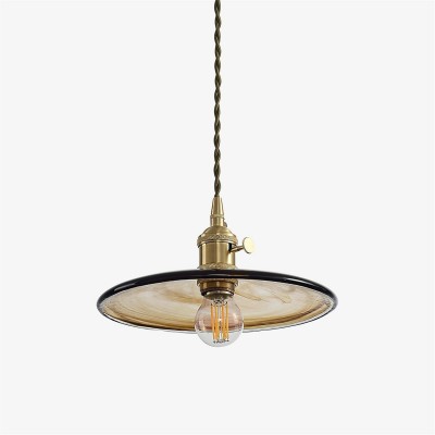 Brass Vintage Clear Glass...